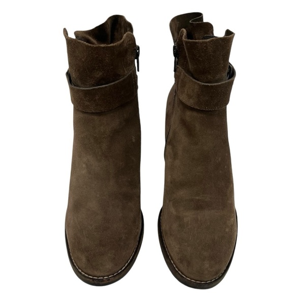 Paul Green Sheridan Brown Nubuck Suede Handcrafted Casual Heeled Boots Women 6.5 - Picture 4 of 16